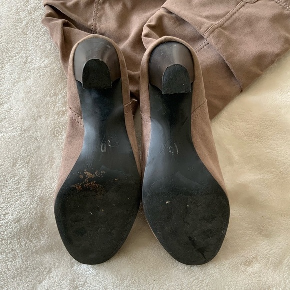 Zara suede slouchy fall heeled boots - Picture 7 of 8